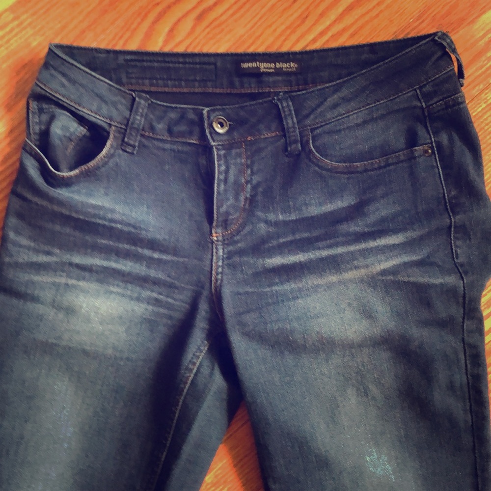 Rue 21 twenty one black low rise skinny flex